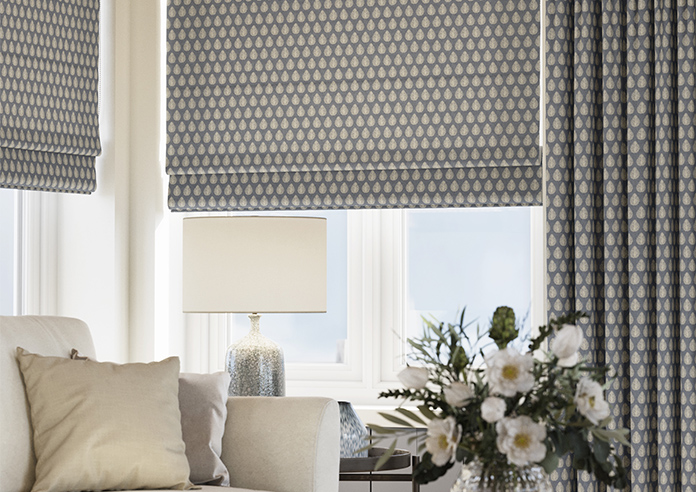 Emily Bond Jaipur, Indigo - Roman Blind - Image 5